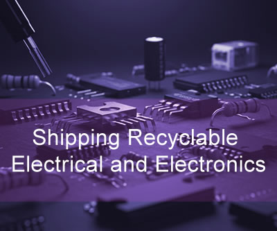 Shipping Recyclable Electrical and Electronics